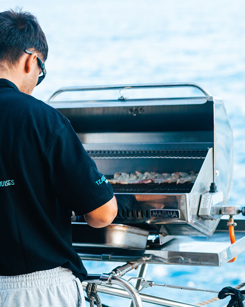 Santorin, Croisière en Catamaran