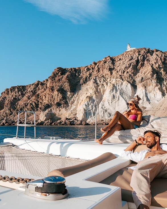 Santorin, Croisière en Catamaran