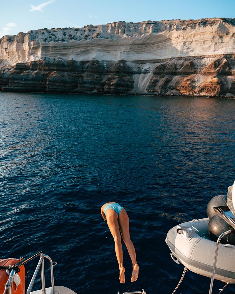 Santorin, Croisière en Catamaran