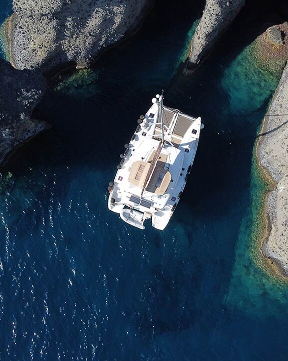 Santorin, Croisière en Catamaran